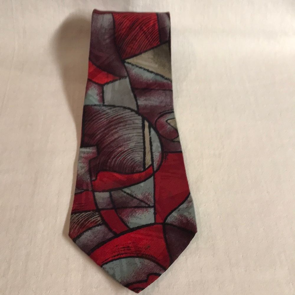 Allyn Saint George American Couture Imported Mens Silk Tie